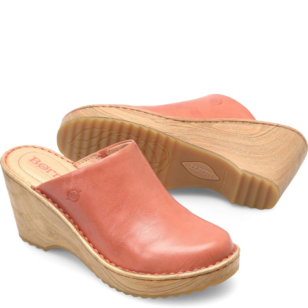Born Natalie Clogs Rust Cayenne Product ID-svjrBbo8
