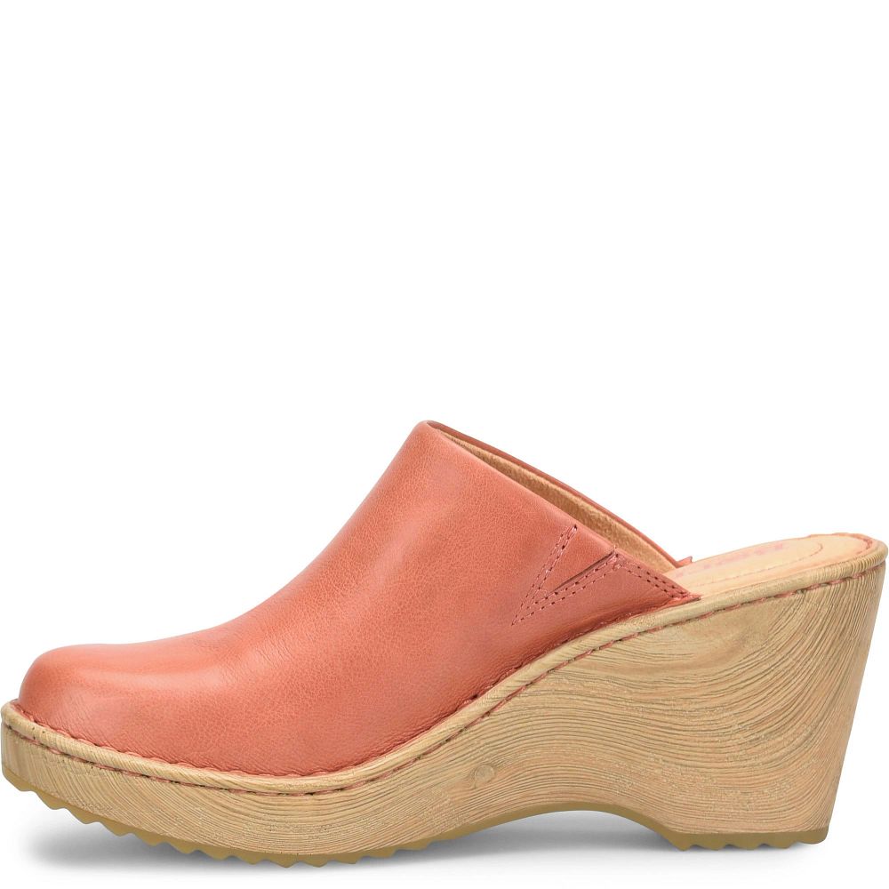Born Natalie Clogs Rust Cayenne Product ID-svjrBbo8
