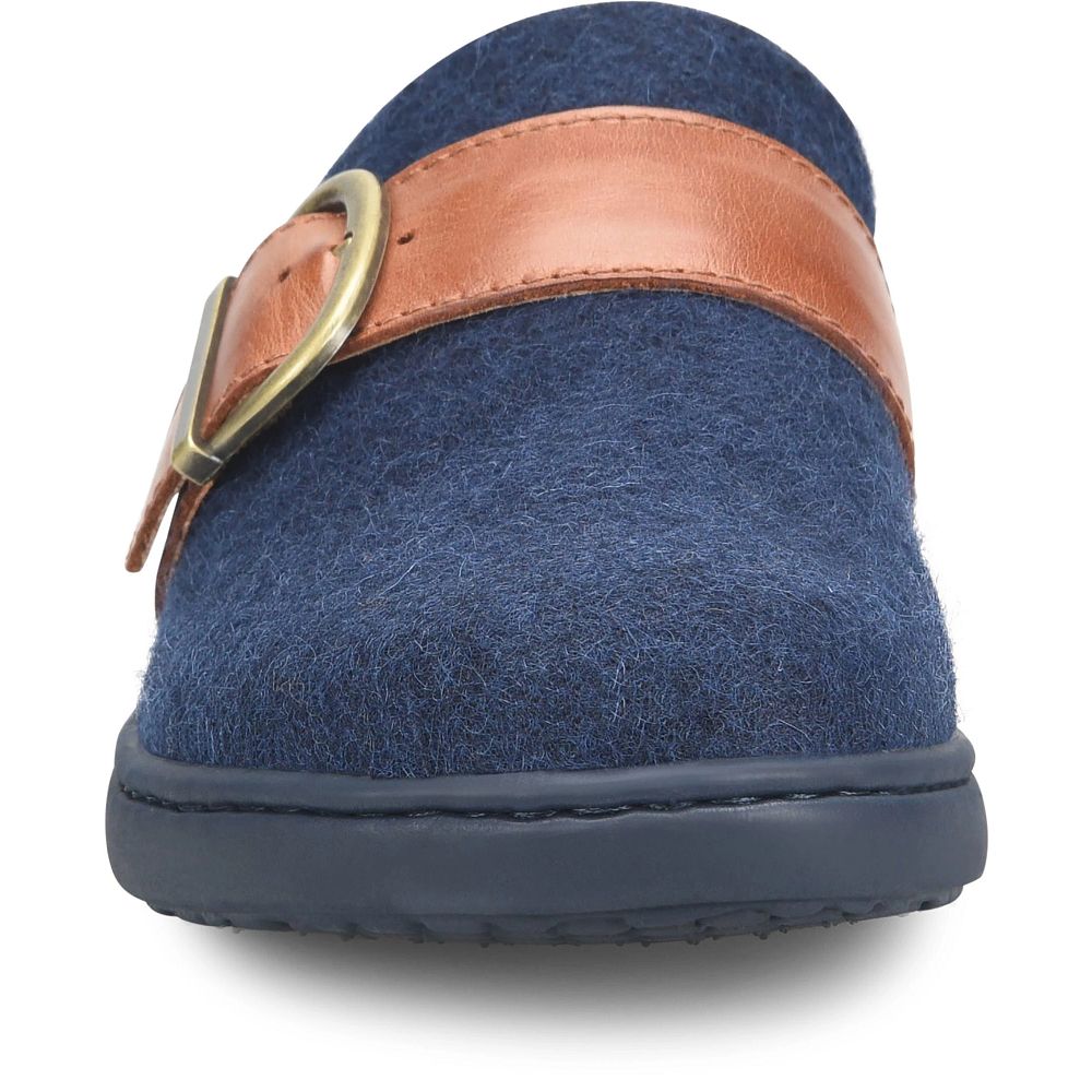 Born Lia Clogs Navy Felt Combo Product ID-u5OWkatJ