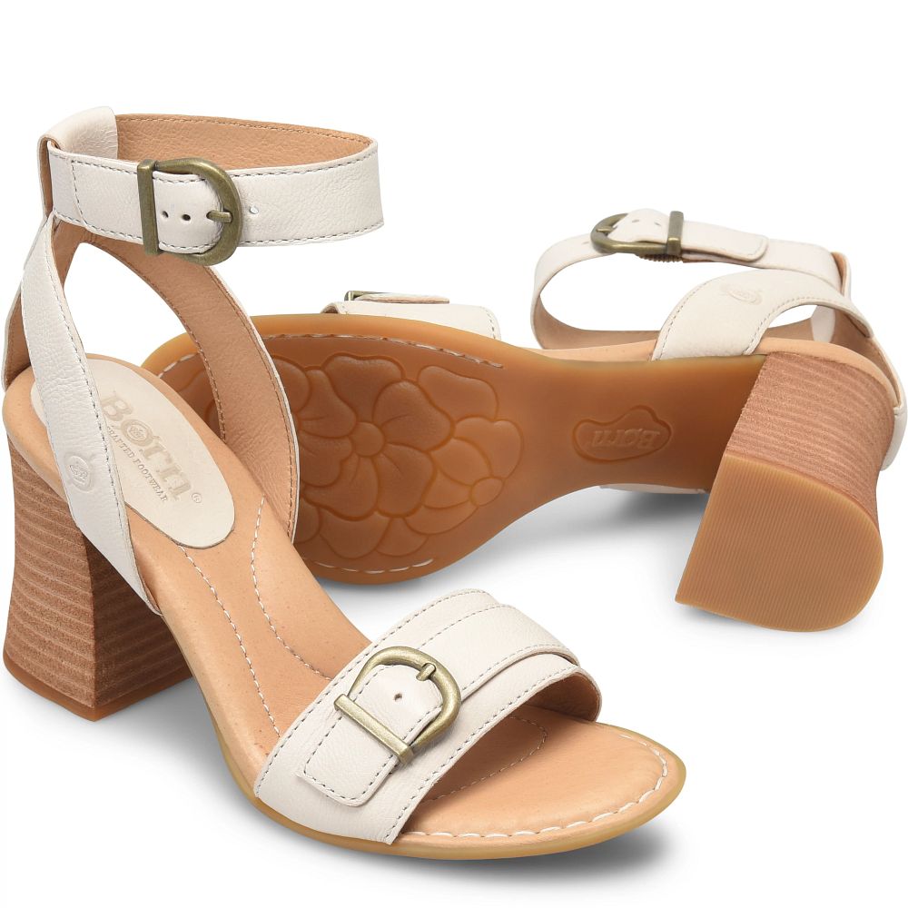 Born Tahlia Sandals White Ivory Product ID-v2F2AO1c