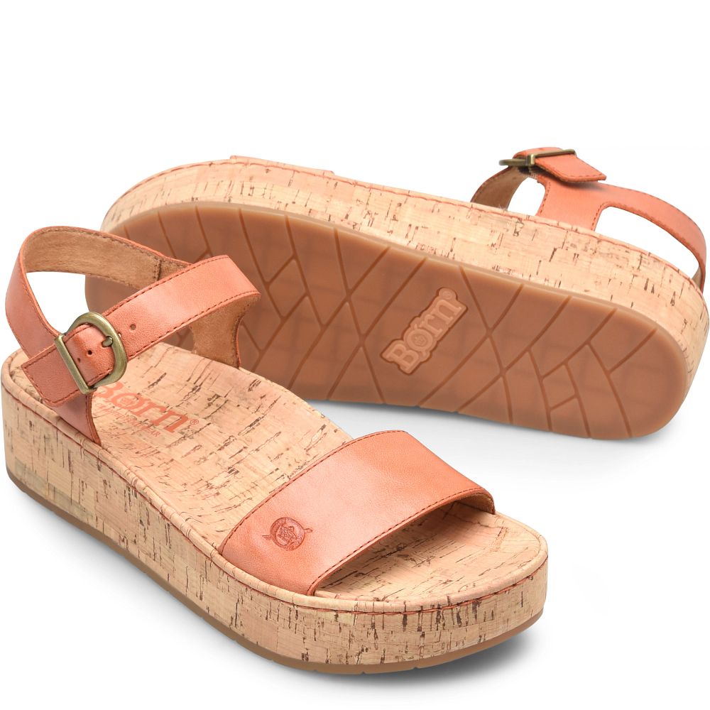 Born Sari Sandals Orange Papaya Product ID-v61lDPSd
