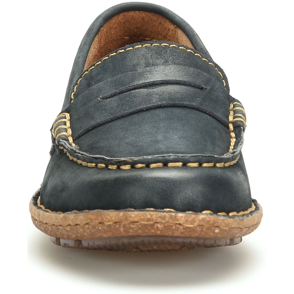 Born Nerina Slip-Ons Navy Sailor Nubuck Product ID-vnZXmEXm