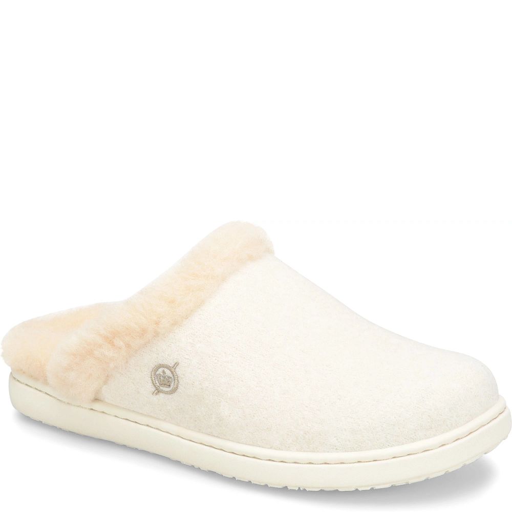 Born Zoe Slippers Winter White Wool Combo Product ID-waSbHhEx