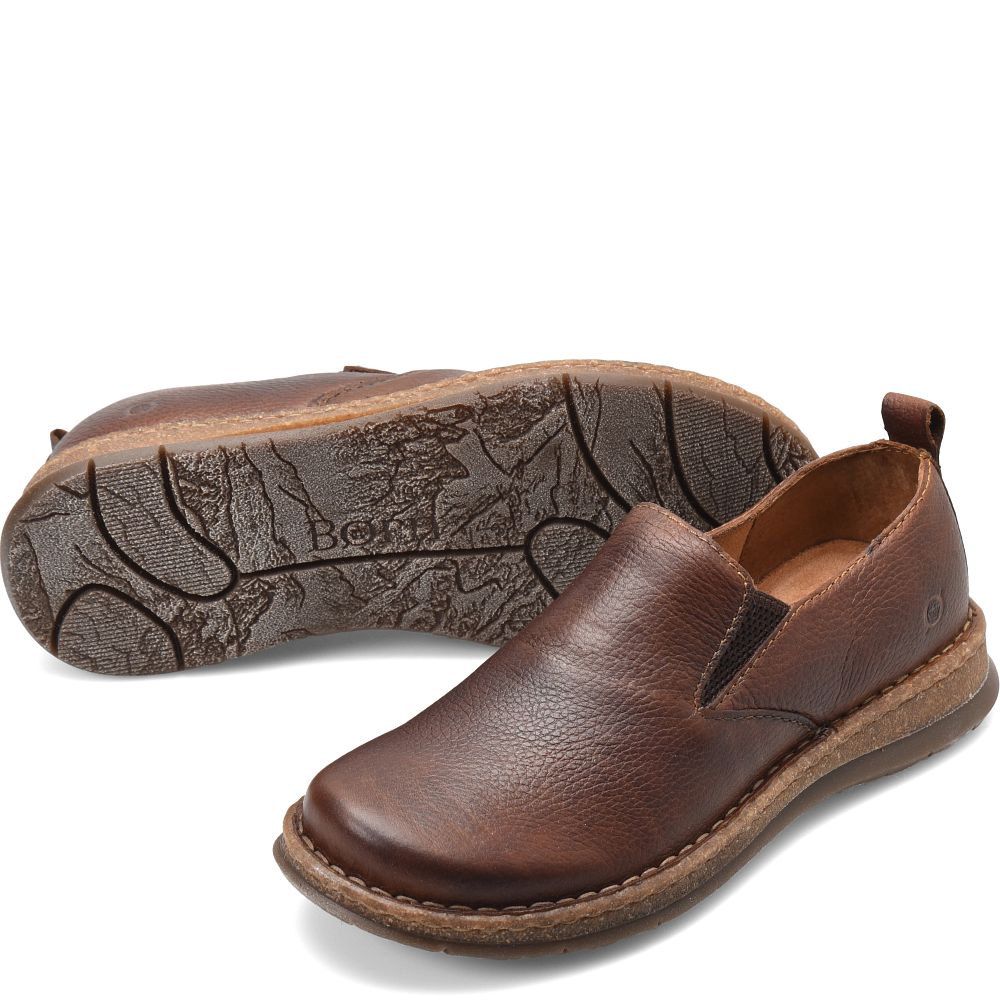 Born Bryson Slip-Ons Dark Brown Product ID-whY5PtVL