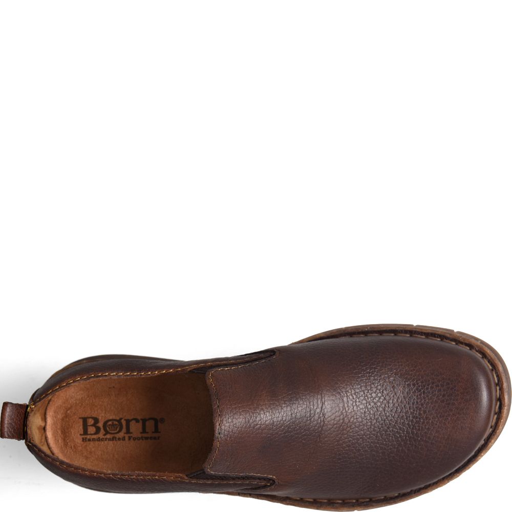 Born Bryson Slip-Ons Dark Brown Product ID-whY5PtVL