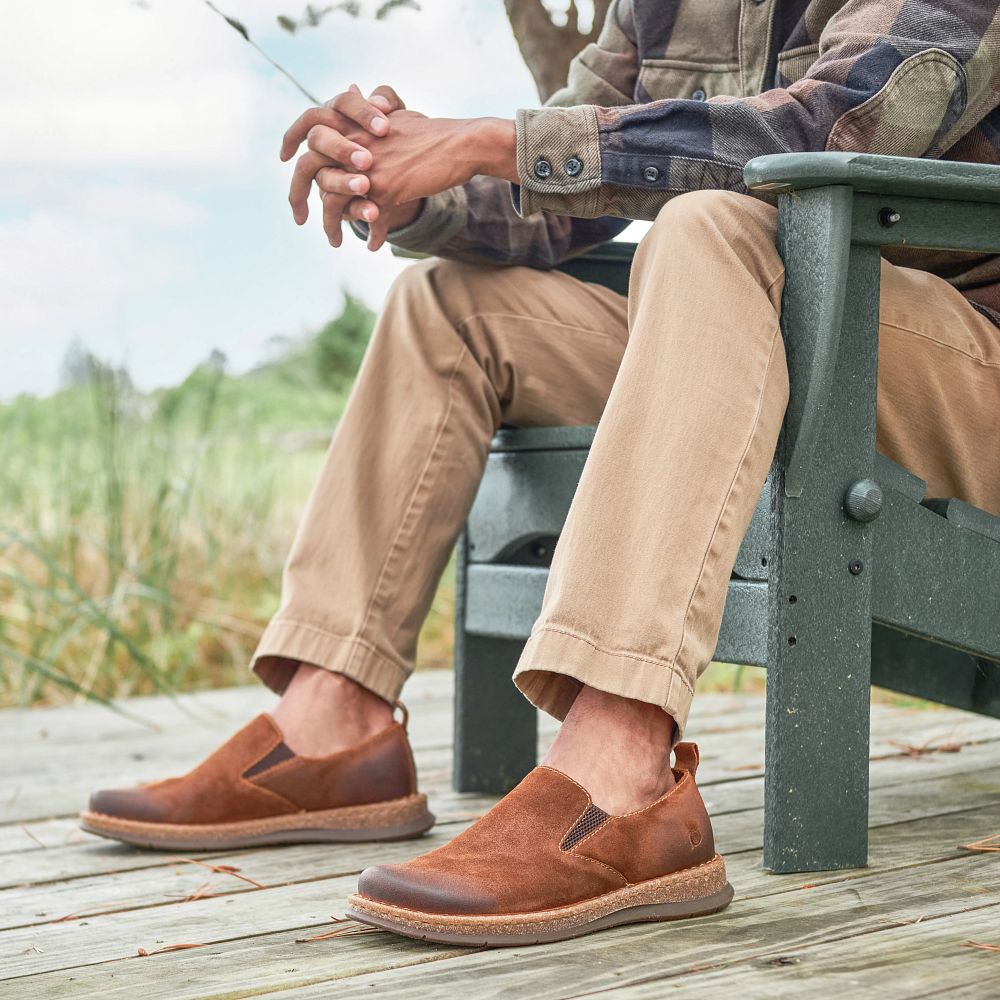 Born Bryson Slip-Ons Dark Brown Product ID-whY5PtVL