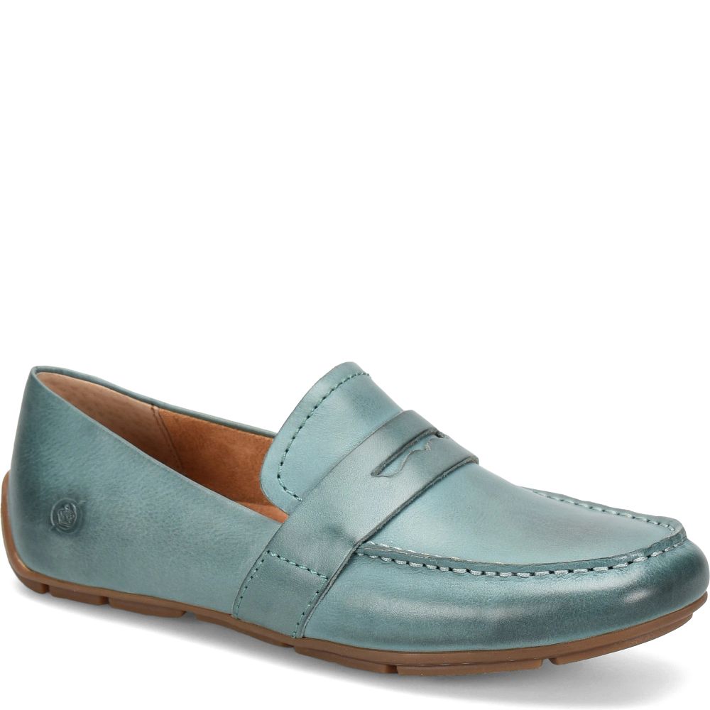 Born Melinda Slip-Ons Turquoise Cayman Product ID-xV8c52BP