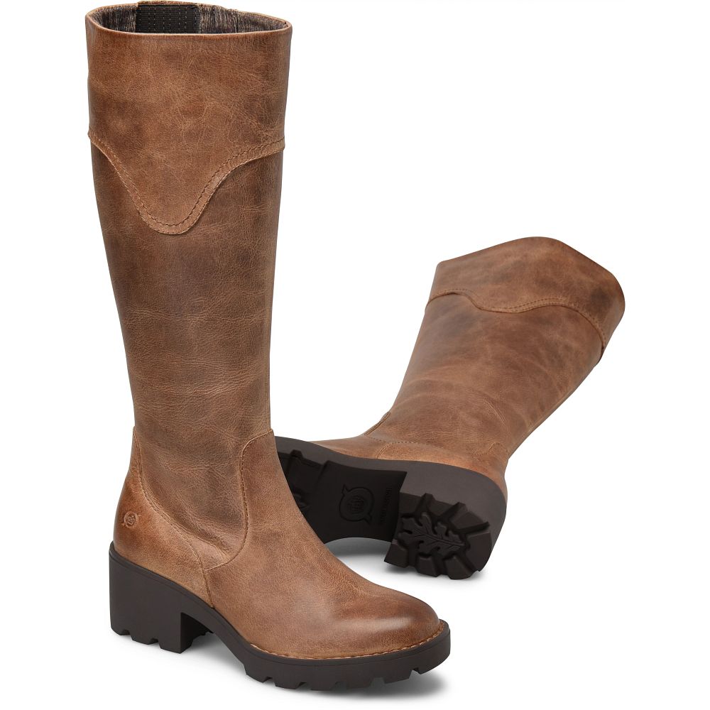 Born Gabriella Boots Light Brown Vachetta Product ID-ylAvSU7r