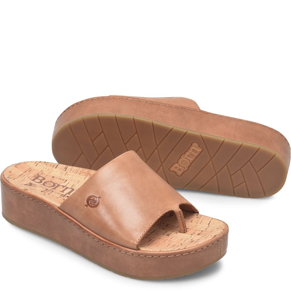 Born Sharr Sandals Brown Cuoio Product ID-z2D62jO6